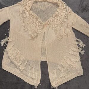 Double Zero Knit Cardigan Cream